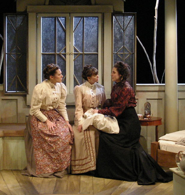 day has dawned and the three sisters discuss momentous topics--Theatre Fairfield's THREE SISTERS