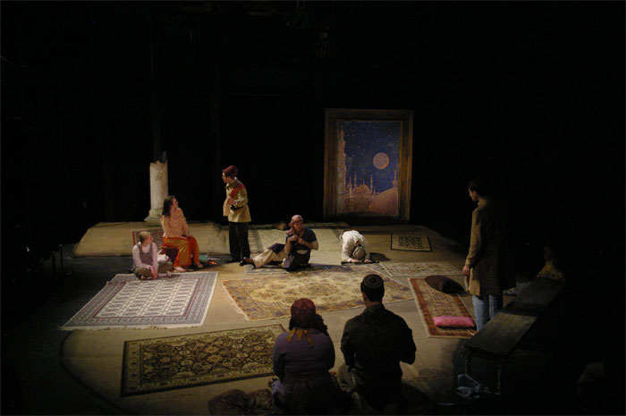 The action goes back to Shahryar's room, dimly lit-Theatre Fairfield's ARABIAN NIGHTS