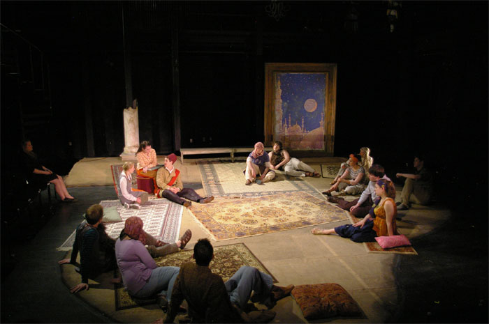 Shahryar wants to hear a story with a moral or a moral story-Theatre Fairfield's ARABIAN NIGHTS