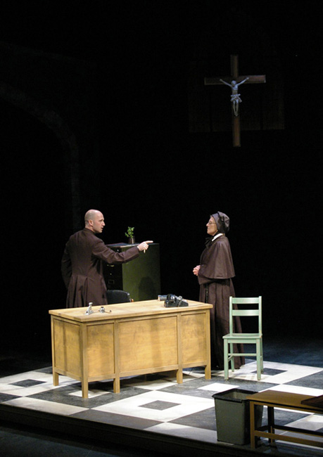 Father Flynn emphatically insists in DOUBT at Portland Stage Company 