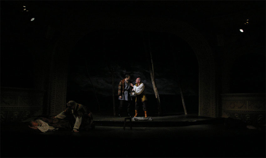 Goucster:  Good friend, I prithee, take him in thy arms-KING LEAR-Theater at Monmouth