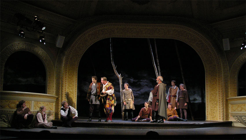 Fool: If I gave them all my living, I'd keep my coxcombs-myself-KING LEAR-Theater at Monmouth
